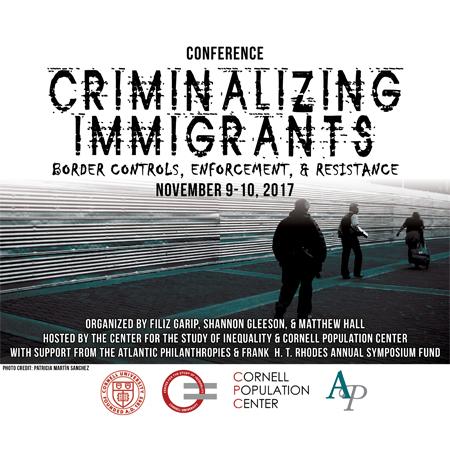 Poster for Criminalizing Immigrants conference
